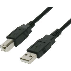 Cable for printer USB A - USB B, 5m DeTech