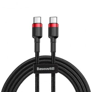 Baseus Cafule Cable USB-C PD 2.0 QC 3.0 60W 2m Μαύρο Κόκκινο