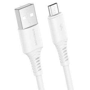 Borofone Cable BX47 Coolway - USB to Micro USB - 2,4A 1m Λευκό