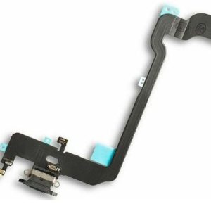 iPhone XS, USB Charging Port/Mic Headphone Cable - Silver