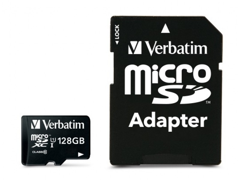 Verbatim MicroSD/SDXC Card 128GB Premiun Class10+Adapter