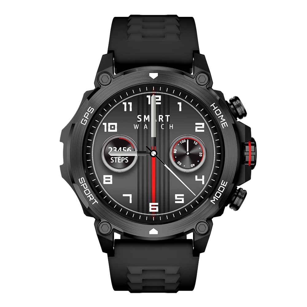 Smart Watch Aurafit G6, Amoled, Μαύρο - 73122