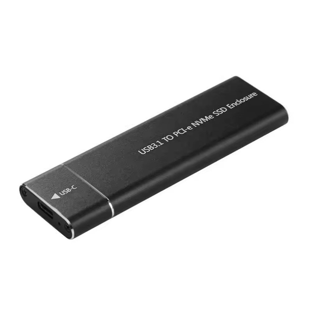 SSD Case DeTech, M.2 SSD NVMe, USB3.1 Type-C, Μαύρο