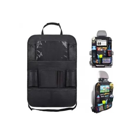 CAR SEAT ORGANIZER WITH POCKET FOR PHONE AND TABLET