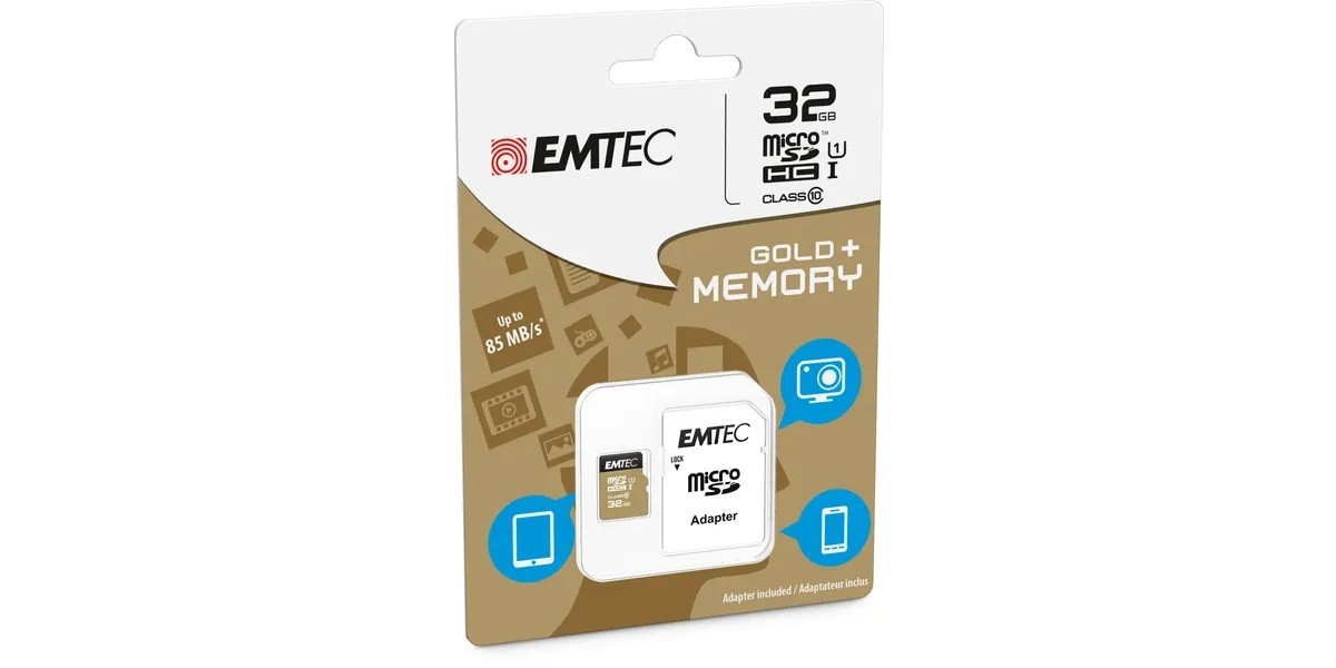 Alternative view of Emtec mSD 32GB UHS-I U1 EliteGold + adapter